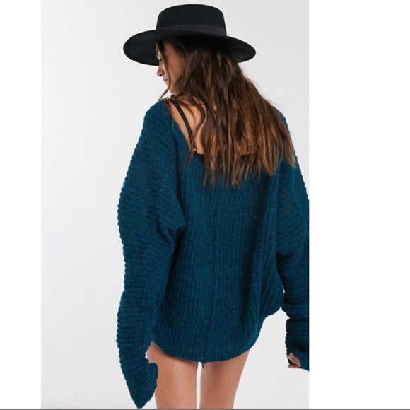 FREE PEOPLE BOHO PULLOVER OVERSIZED SWEATER A2C - Picture 3 of 16